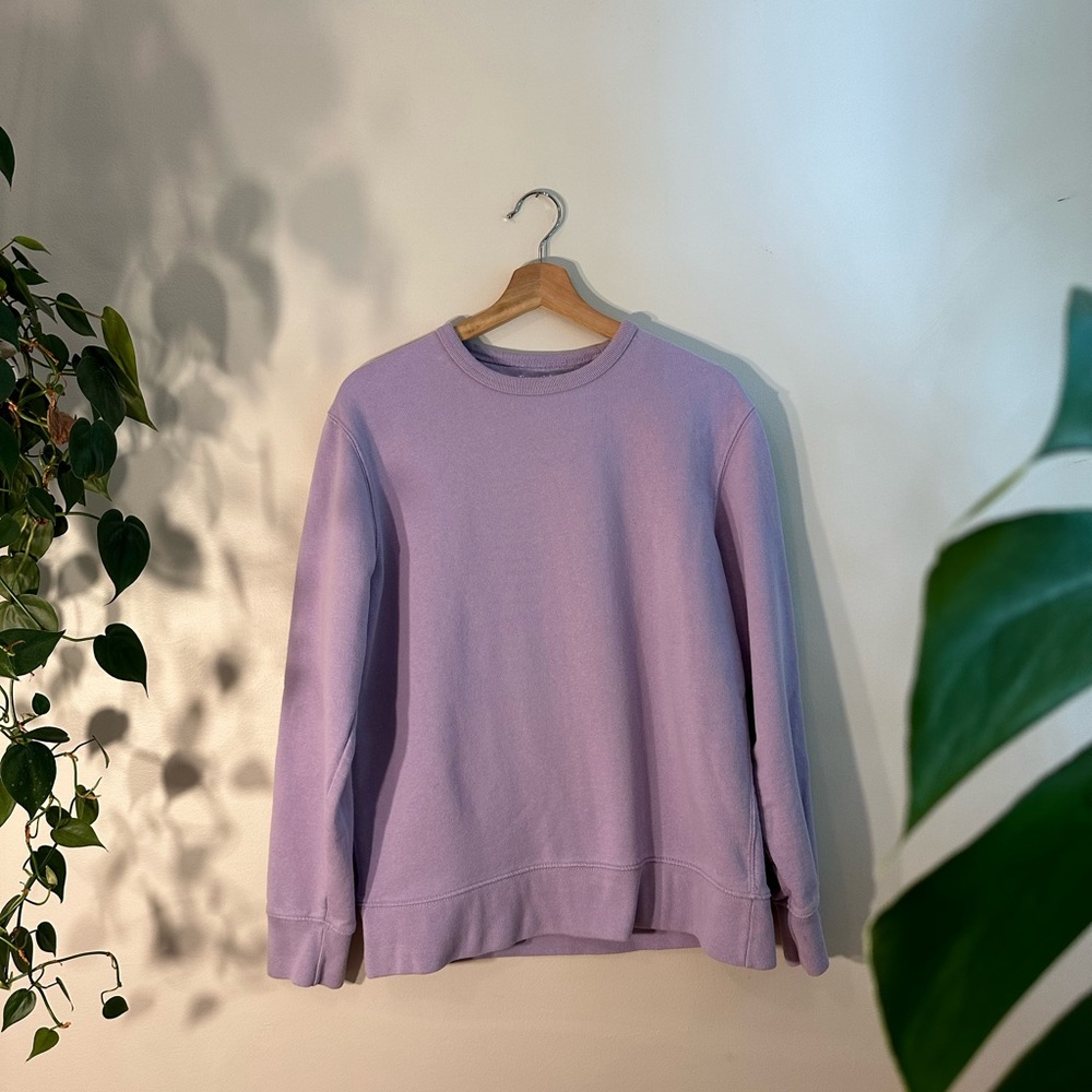 100% Cotton Lavender Sweatshirt